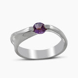 Natural Blue Topaz Silver Rings