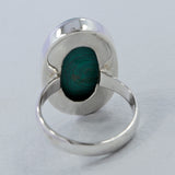 Green Malachite Sterling Silver Handmade Ring