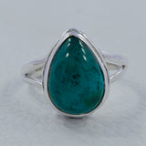 Chrysocolla Gemstone Silver Ring