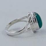 Chrysocolla Gemstone Silver Ring