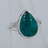 Chrysocolla Gemstone Silver Ring