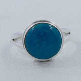 Chrysocolla Gemstone Silver Ring