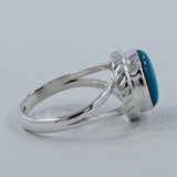 Chrysocolla Gemstone Silver Ring