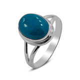 Chrysocolla Gemstone Silver Ring