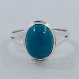 Chrysocolla Gemstone Silver Ring