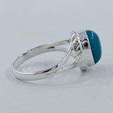 Chrysocolla Gemstone Silver Ring