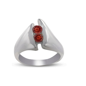 925 Sterling Silver Garnet Rings
