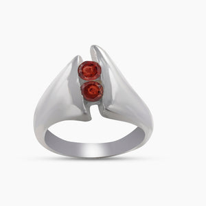 925 Sterling Silver Garnet Rings