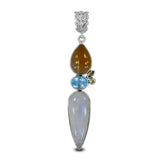 925 Silver Rainbow Moonstone Pendant