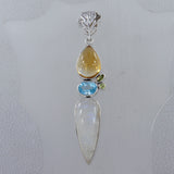 925 Silver Rainbow Moonstone Pendant