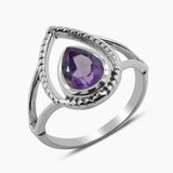 Citrine Gemstone Silver Rings