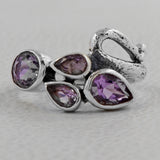 925 Sterling Silver Amethyst Rings