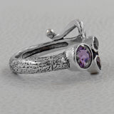 925 Sterling Silver Amethyst Rings