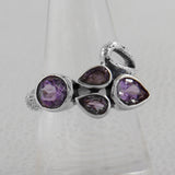 925 Sterling Silver Amethyst Rings