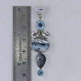 925 Silver Dendritic Opal Pendant