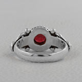 Garnet Silver Ring