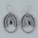 Labradorite Silver Earrings