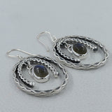 Labradorite Silver Earrings