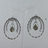 Labradorite Silver Earrings