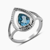 Citrine Gemstone Silver Rings