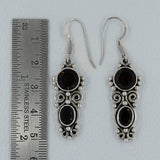 Smoky Quartz Silver Earrings