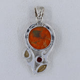 925 Sterling Silver Arizona Turquoise Pendant