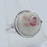 Pink Thulite Gemstone Silver Ring