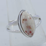 Pink Thulite Gemstone Silver Ring