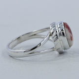 Pink Thulite Gemstone Silver Ring