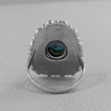 Larimar Gemstone 925 Sterling Silver Ring