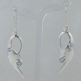 Blue Topaz Silver Earrings