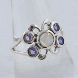 Lapis Lazuli, Blue Topaz Gemstone Silver Ring