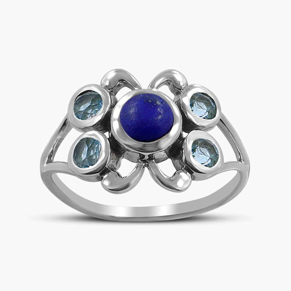 Lapis Lazuli Silver Rings