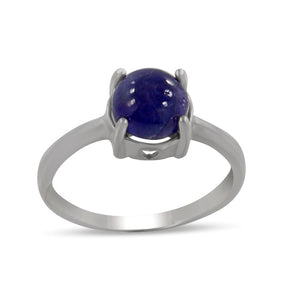 Natural Labradorite Silver Ring