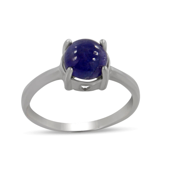 Natural Labradorite Silver Ring