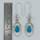 Genuine Larimar Silver Earrings