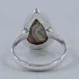 Crazy Lace Agate Sterling Silver Handmade Ring