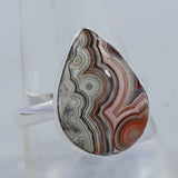 Crazy Lace Agate Silver Handmade Ring