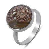 Crazy Lace Agate Silver Handmade Ring