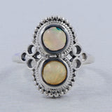 Natural Larimar Gemstone Women Gift Ring