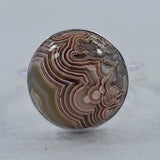 Crazy Lace Agate Sterling Silver Handmade Ring