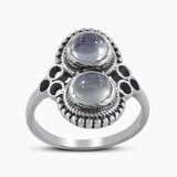 Natural Larimar Silver Rings