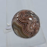 Crazy Lace Agate Silver Handmade Ring