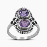 Natural Larimar Silver Rings