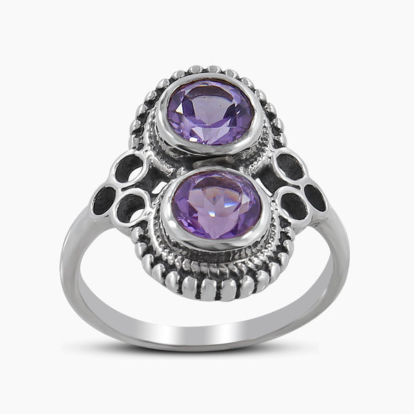 Natural Larimar Silver Rings