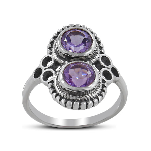 Natural Larimar Silver Rings