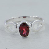 Natural Tourmaline Silver Ring