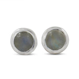 Mystic Quartz Studs Silver Earrings