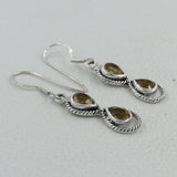 Crystal Quartz Silver Earrings