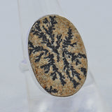 Russian Dendritic Opal Sterling Silver Ring